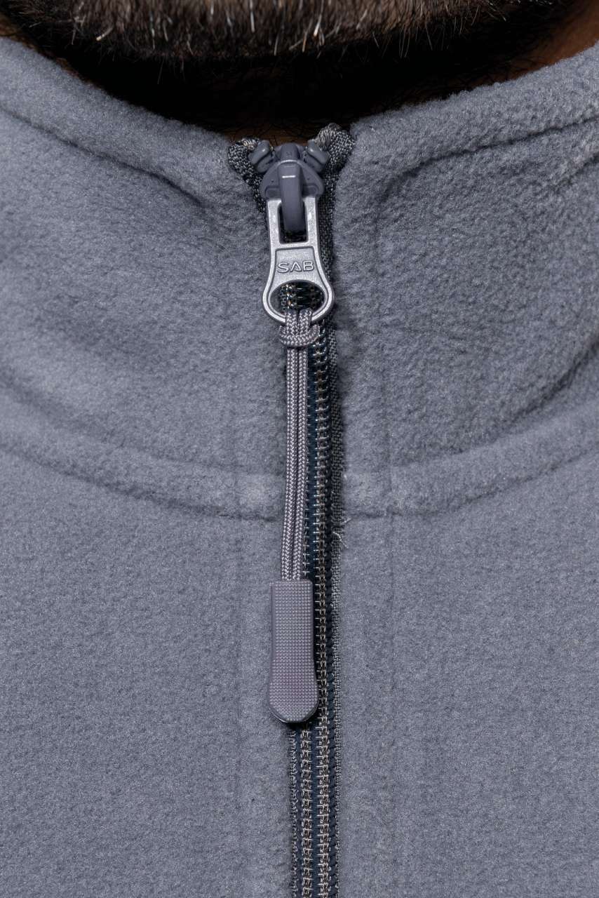 FULL ZIP MICROFLEECE JACKET - Black - Additional