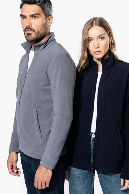 FULL ZIP MICROFLEECE JACKET - Black - Model