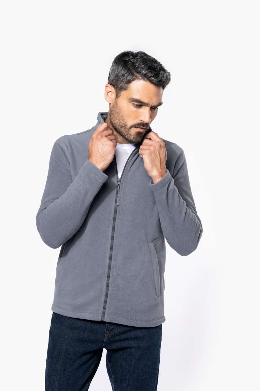 FULL ZIP MICROFLEECE JACKET - Black - Additional