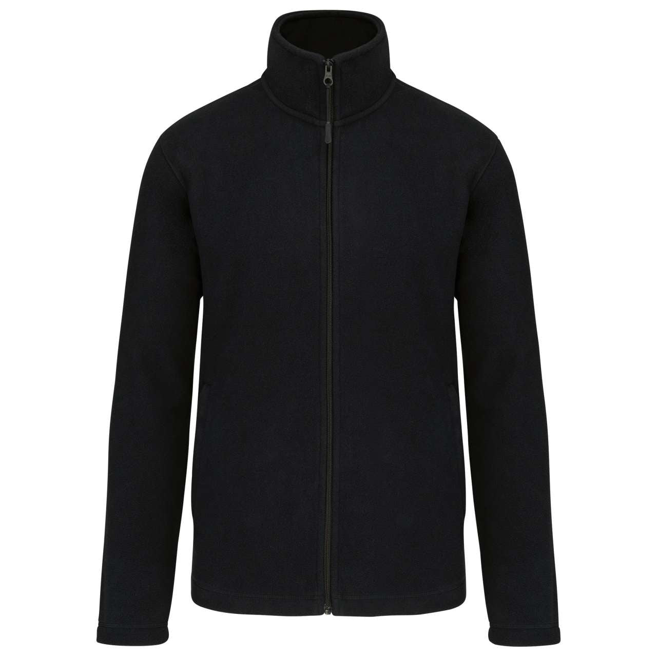 FULL ZIP MICROFLEECE JACKET - Black - Main