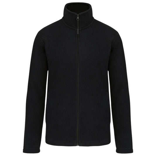 FULL ZIP MICROFLEECE JACKET - Black - Main