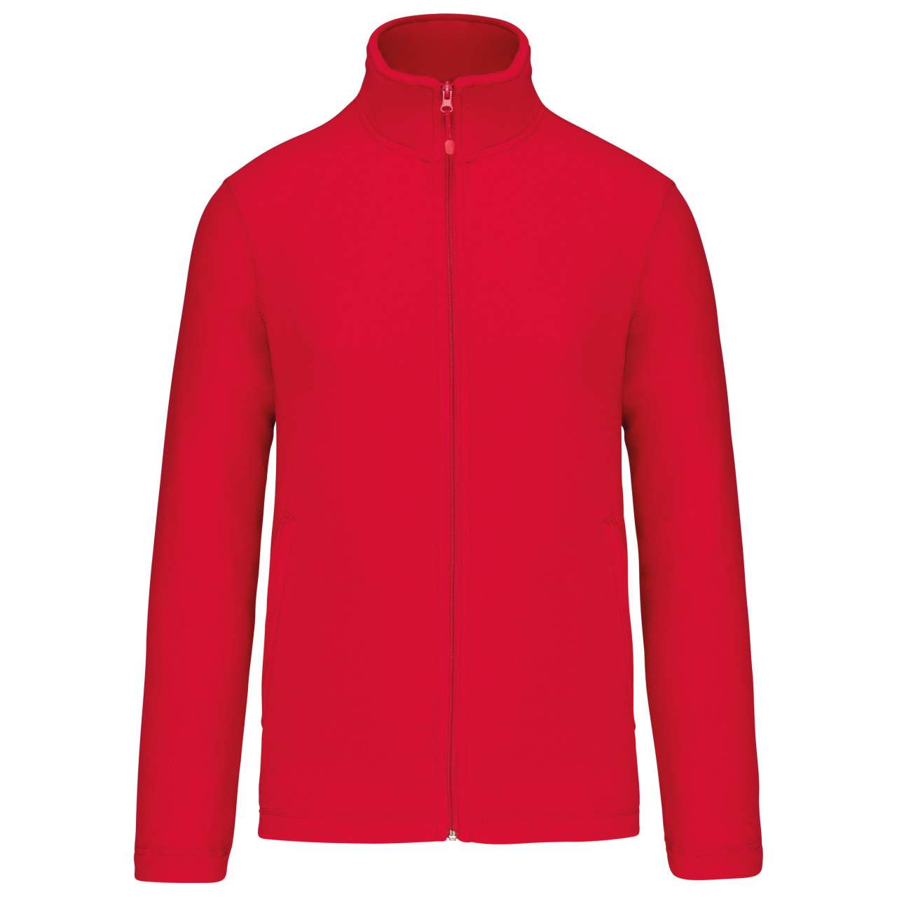 FULL ZIP MICROFLEECE JACKET - Red - Main