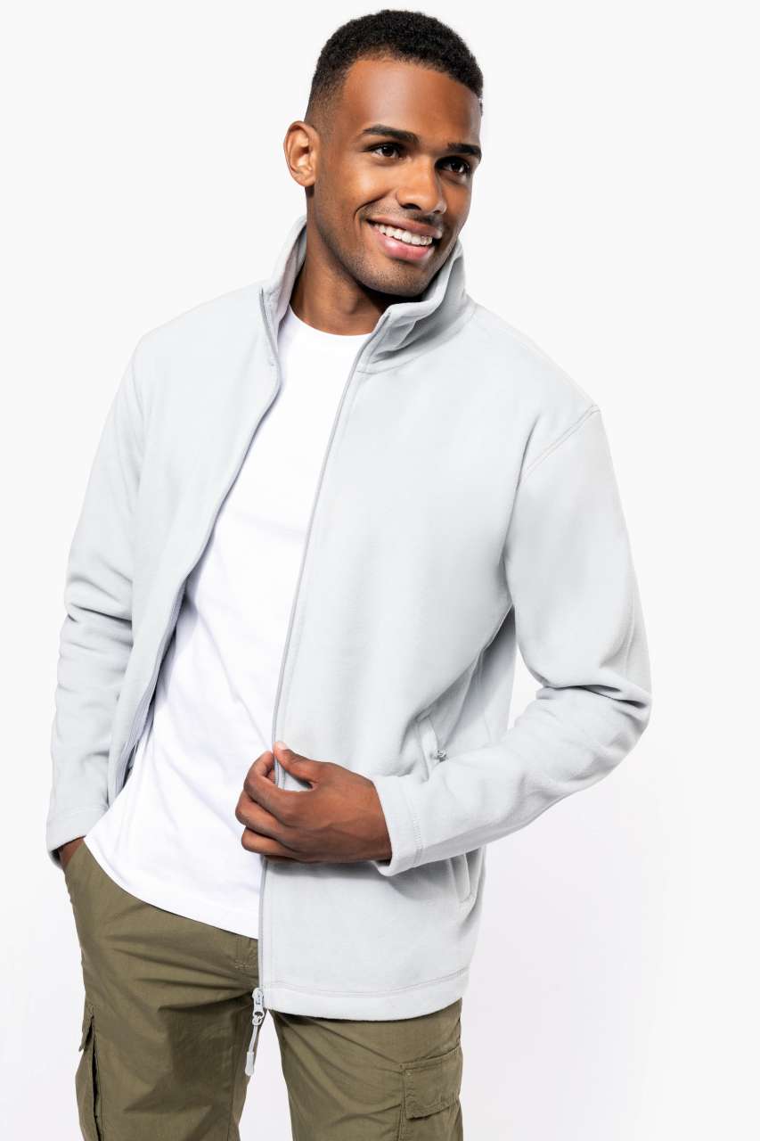 FALCO - FULL ZIP MICROFLEECE JACKET - Ash Heather - Additional