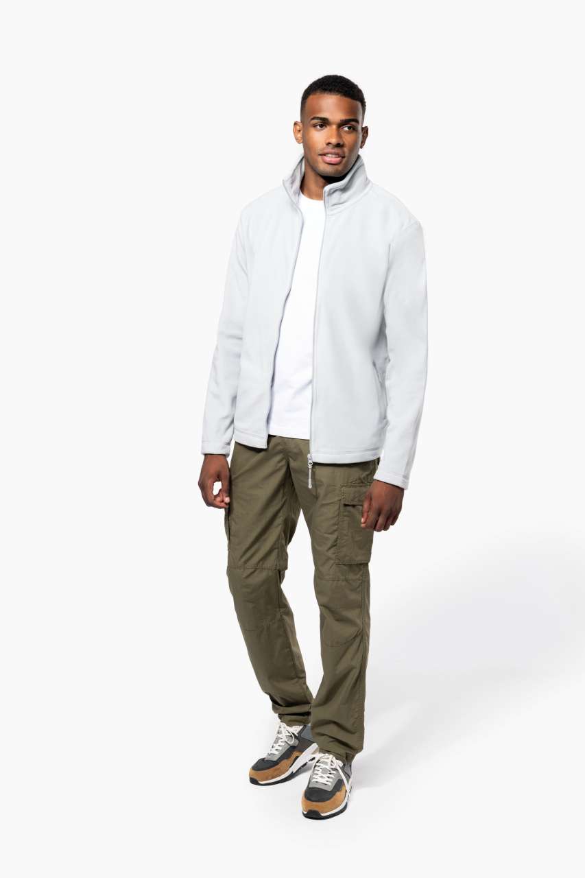 FALCO - FULL ZIP MICROFLEECE JACKET - Ash Heather - Additional