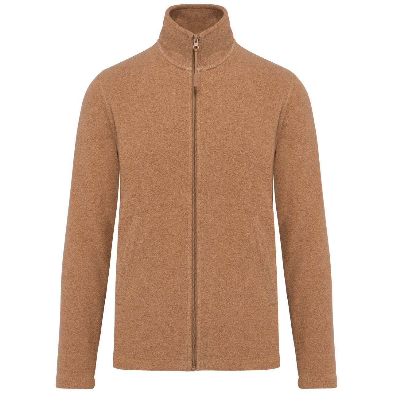 FALCO - FULL ZIP MICROFLEECE JACKET - Camel Heather - Main