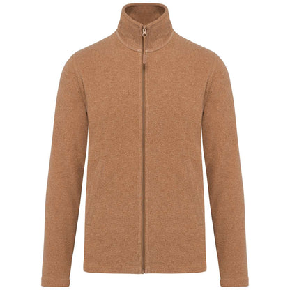 FALCO - FULL ZIP MICROFLEECE JACKET - Camel Heather - Main