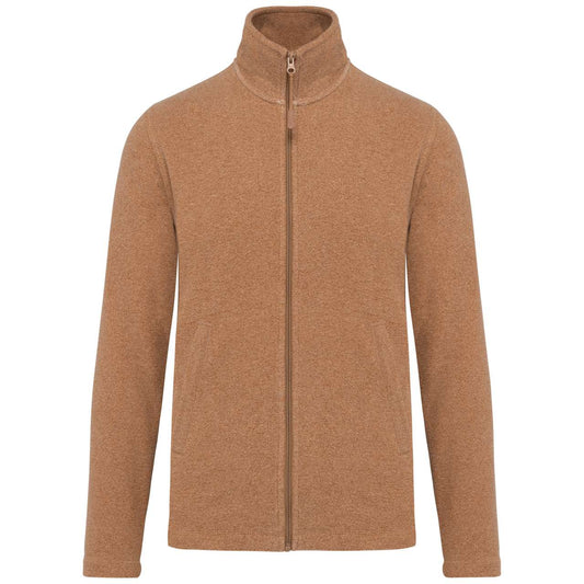 FALCO - FULL ZIP MICROFLEECE JACKET - Camel Heather - Main