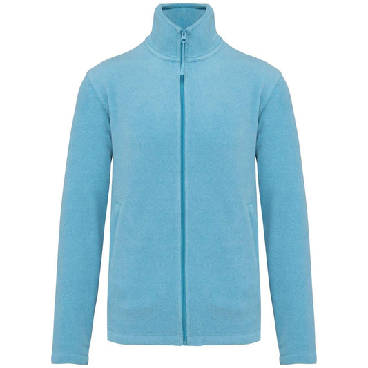 FALCO - FULL ZIP MICROFLEECE JACKET - Cloudy Blue Heather - Main