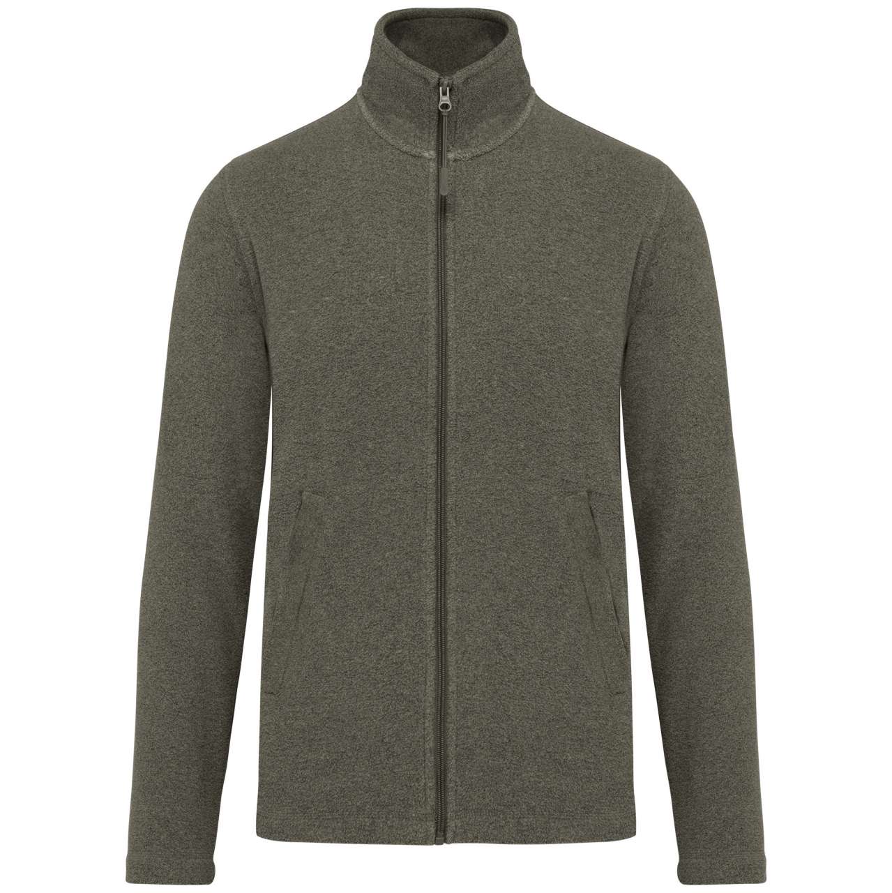 FALCO - FULL ZIP MICROFLEECE JACKET - Green Marble Heather - Main