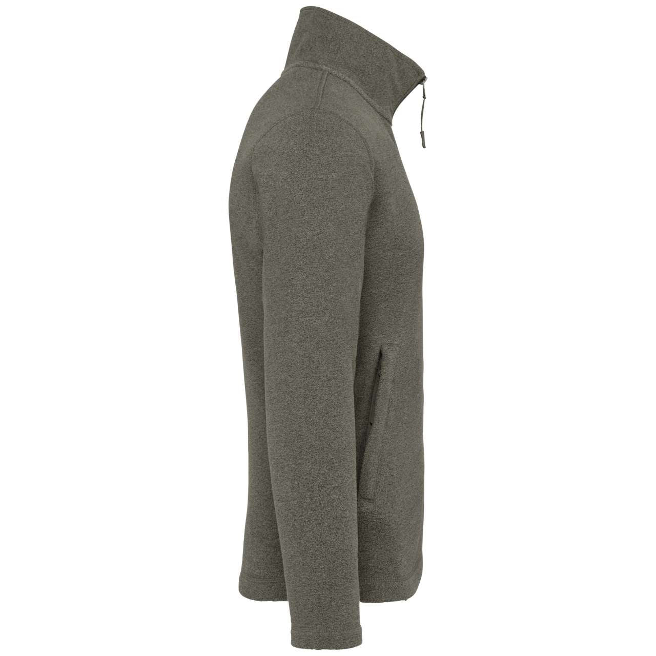 FALCO - FULL ZIP MICROFLEECE JACKET - Green Marble Heather - Additional