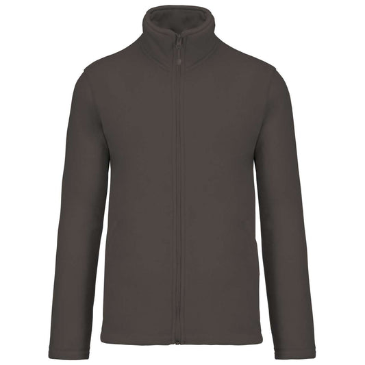 FALCO - FULL ZIP MICROFLEECE JACKET - Green Olive - Main