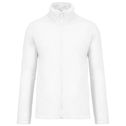 FALCO - FULL ZIP MICROFLEECE JACKET - White - Main