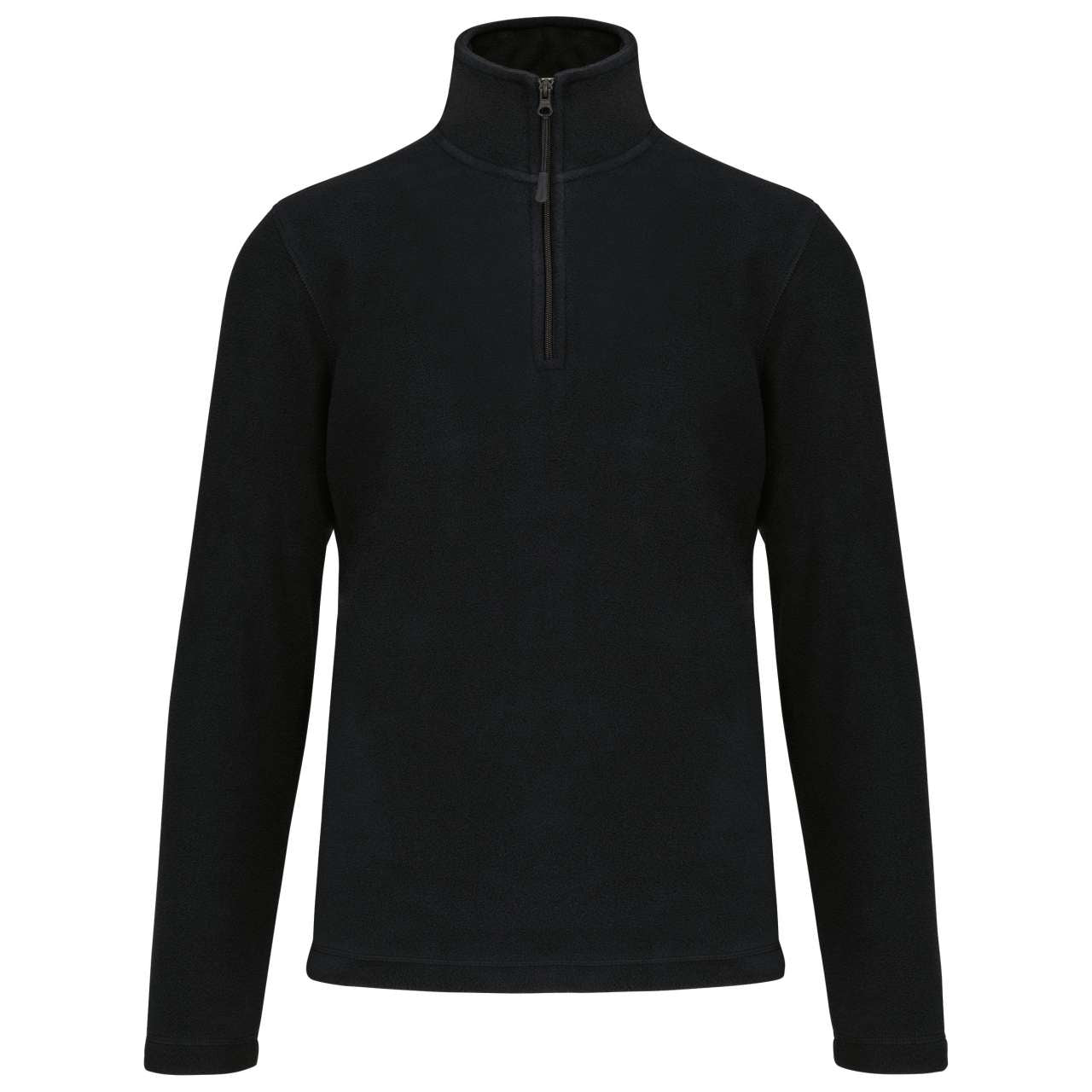 ENZO - ZIP NECK MICROFLEECE JACKET - Black - Main