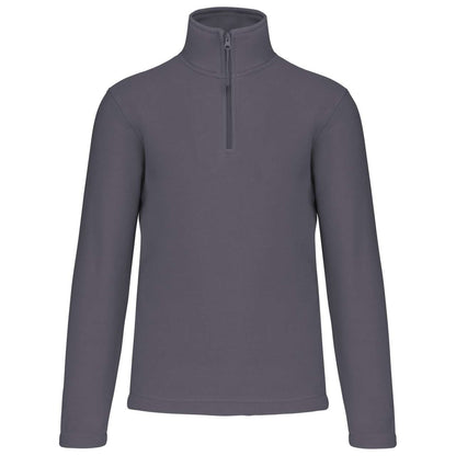 ENZO - ZIP NECK MICROFLEECE JACKET - Convoy Grey - Main