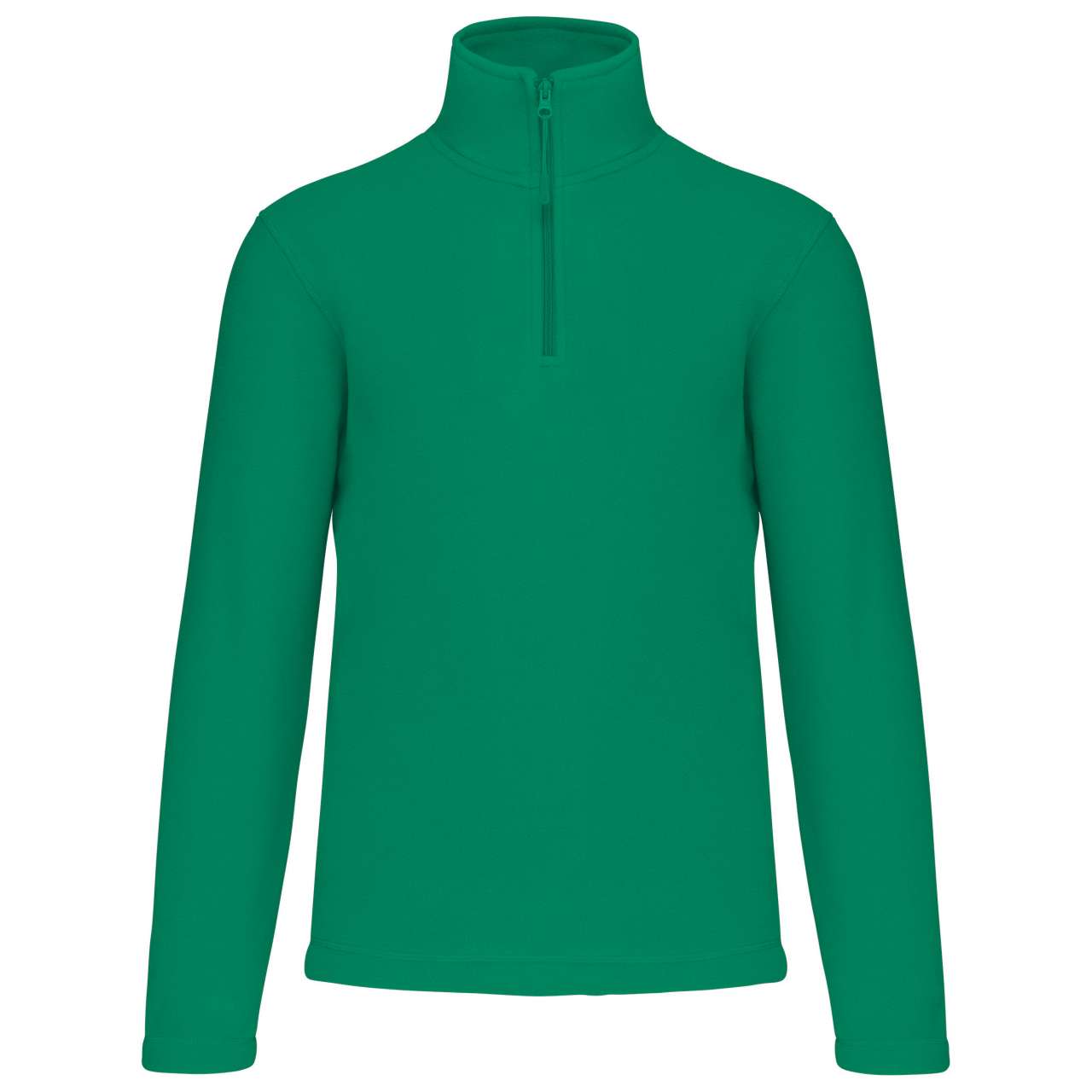 ENZO - ZIP NECK MICROFLEECE JACKET - Kelly Green - Main