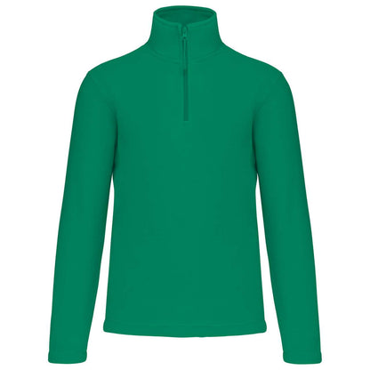 ENZO - ZIP NECK MICROFLEECE JACKET - Kelly Green - Main
