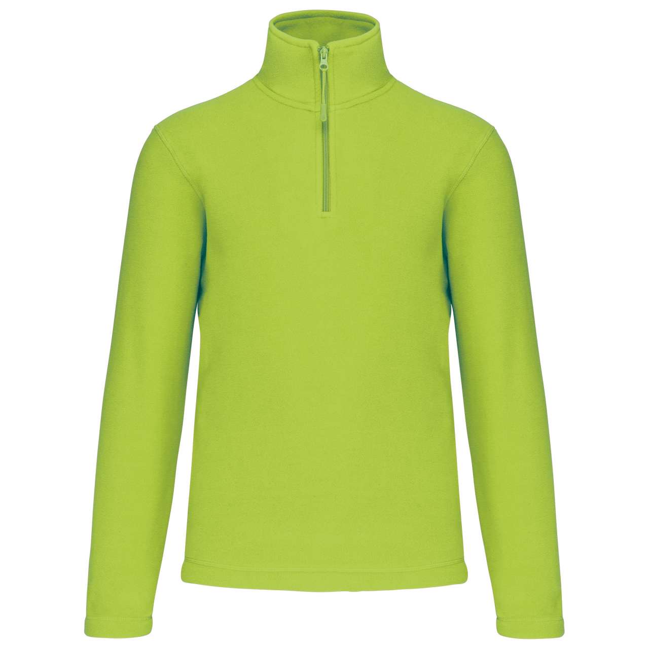 ENZO - ZIP NECK MICROFLEECE JACKET - Lime - Main