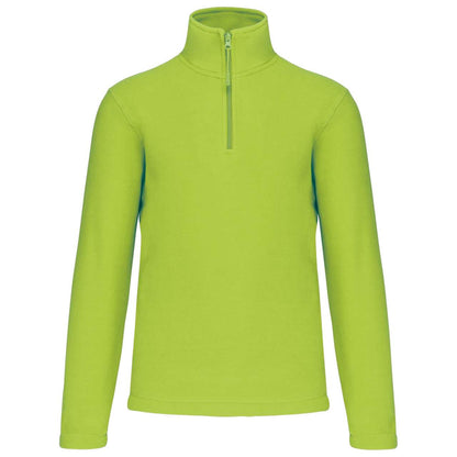 ENZO - ZIP NECK MICROFLEECE JACKET - Lime - Main