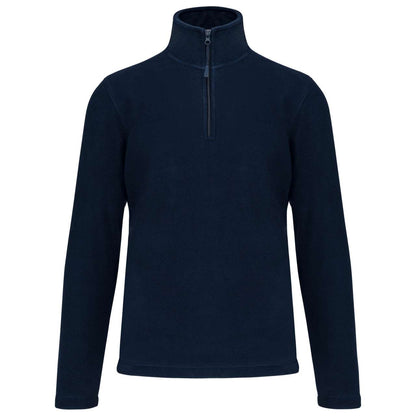 ENZO - ZIP NECK MICROFLEECE JACKET - Navy - Main