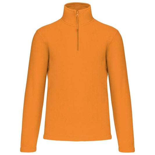ENZO - ZIP NECK MICROFLEECE JACKET - Orange - Main
