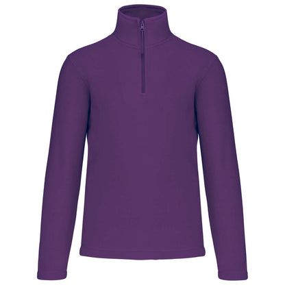 ENZO - ZIP NECK MICROFLEECE JACKET - Purple - Main