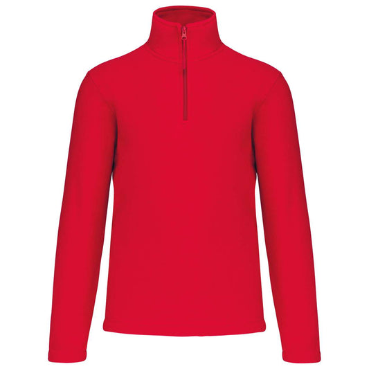 ENZO - ZIP NECK MICROFLEECE JACKET - Red - Main