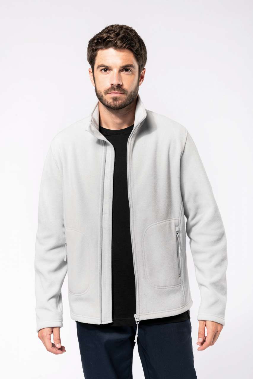 UNISEX ECO-FRIENDLY MICRO-POLARFLEECE JACKET - Black - modelimageurl