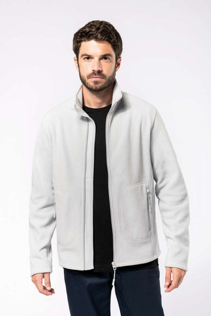 UNISEX ECO-FRIENDLY MICRO-POLARFLEECE JACKET - Black - modelimageurl