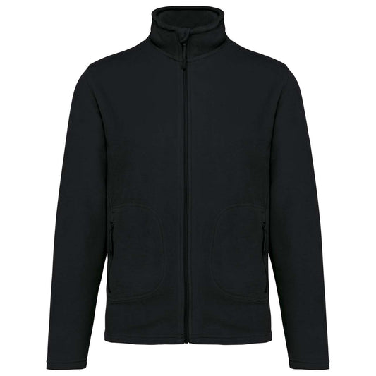 UNISEX ECO-FRIENDLY MICRO-POLARFLEECE JACKET - Black - colorimageurl