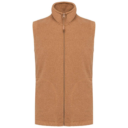 LUCA - MEN'S MICROFLEECE GILET - Camel Heather - Main