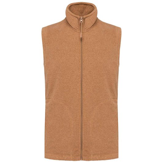 LUCA - MEN'S MICROFLEECE GILET - Camel Heather - Main