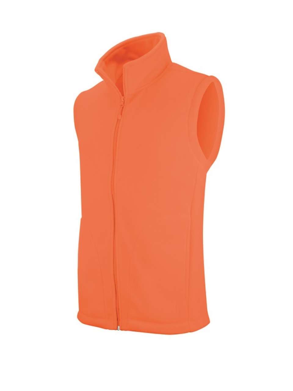 LUCA - MEN'S MICROFLEECE GILET - Fluorescent Orange - Main