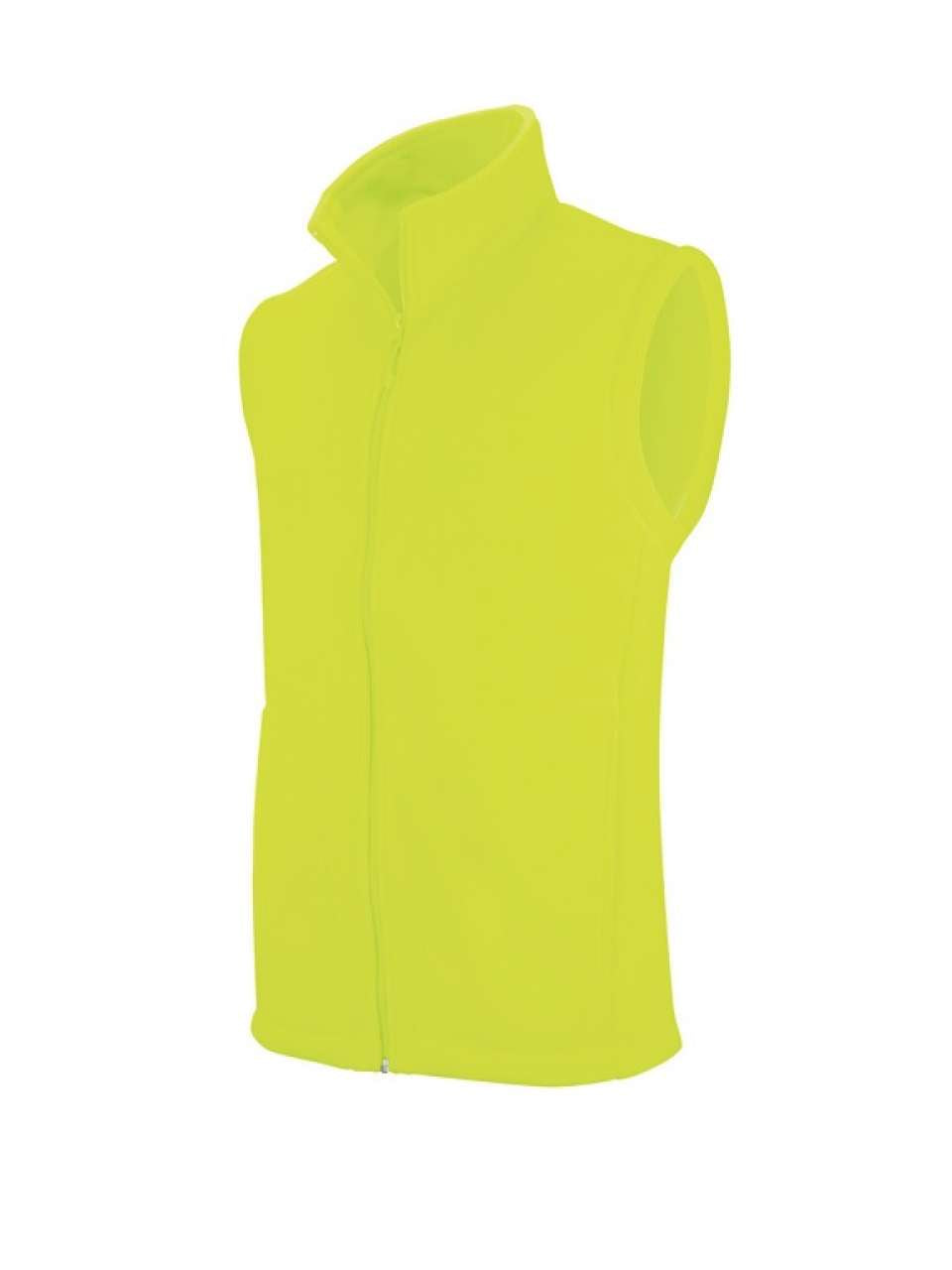 LUCA - MEN'S MICROFLEECE GILET - Fluorescent Yellow - Main