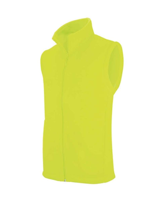 LUCA - MEN'S MICROFLEECE GILET - Fluorescent Yellow - Main