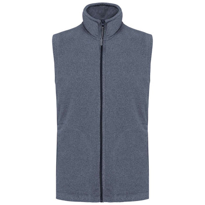 LUCA - MEN'S MICROFLEECE GILET - French Navy Heather - Main