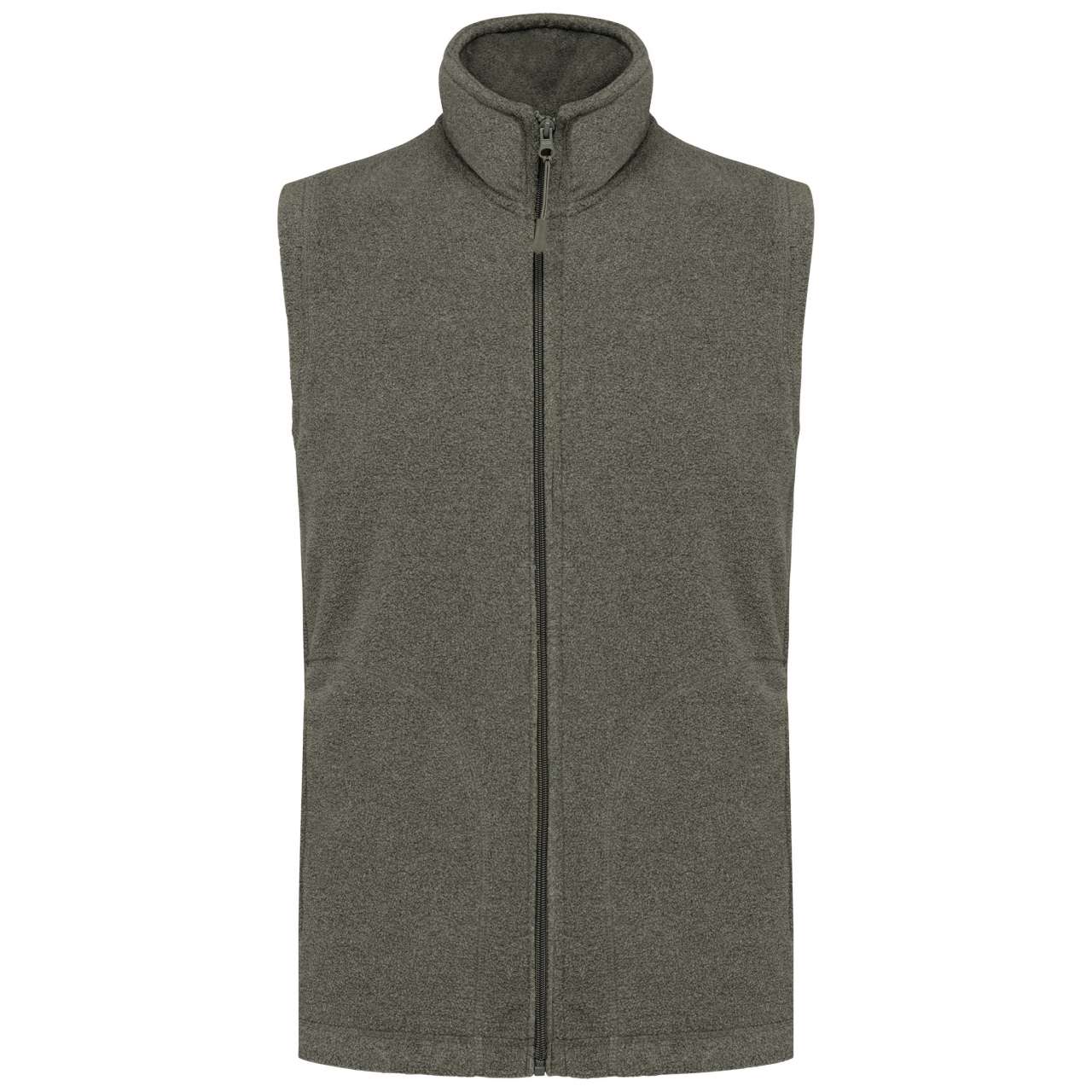 LUCA - MEN'S MICROFLEECE GILET - Green Marble Heather - Main