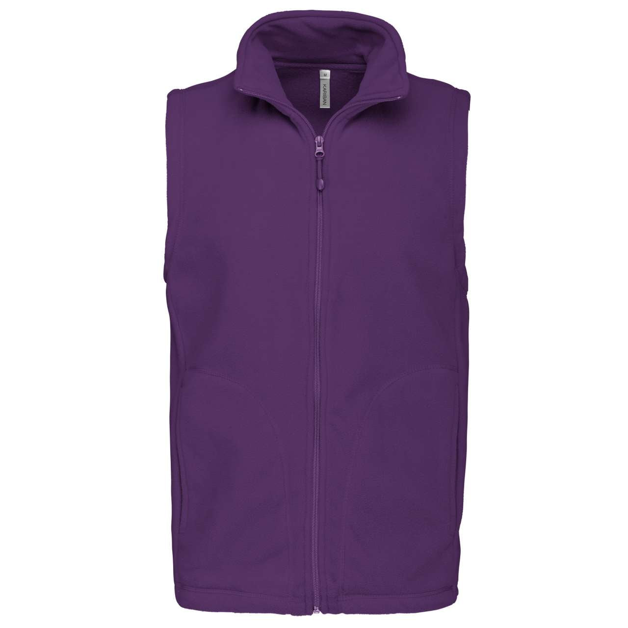LUCA - MEN'S MICROFLEECE GILET - Purple - Main