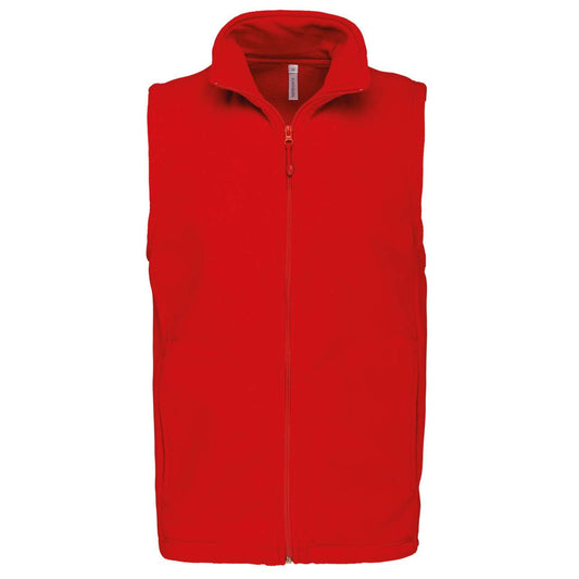 LUCA - MEN'S MICROFLEECE GILET - Red - Main