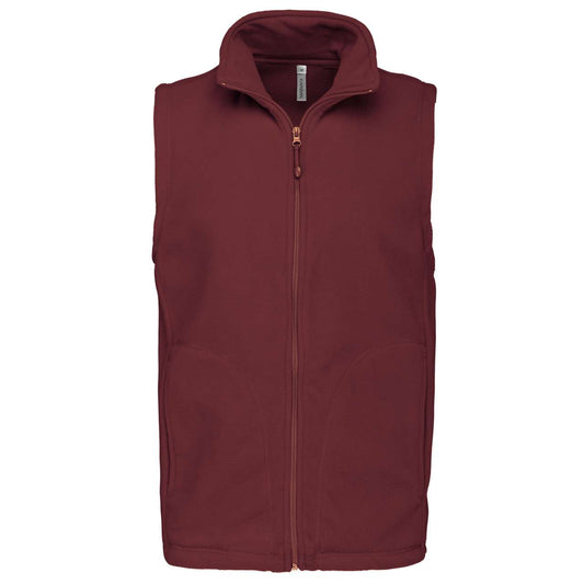 LUCA - MEN'S MICROFLEECE GILET - Wine - Main