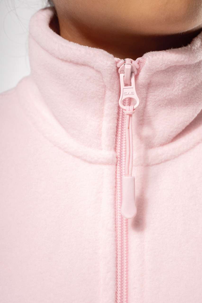 KIDS' FULL ZIP FLEECE JACKET - Black - Additional