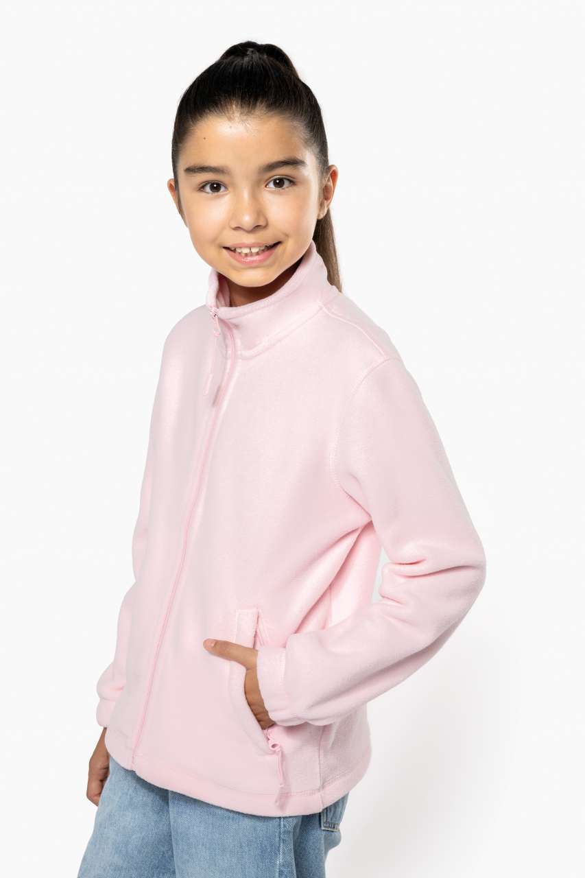 KIDS' FULL ZIP FLEECE JACKET - Red - Additional