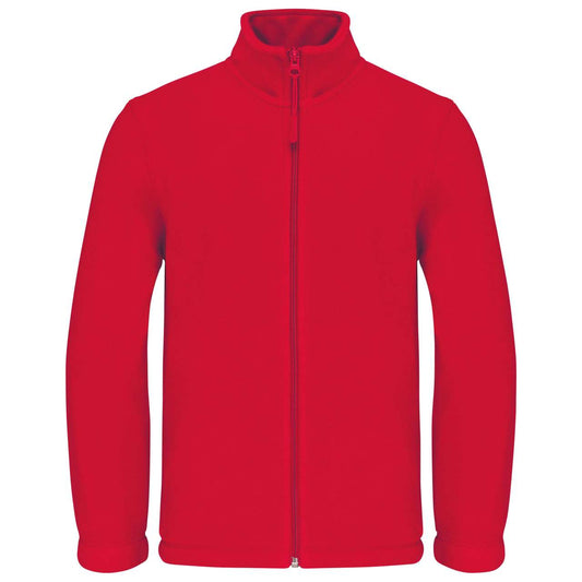 KIDS' FULL ZIP FLEECE JACKET - Red - Main
