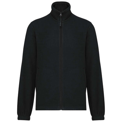 UNISEX MICROFLEECE ELASTICATED JACKET - Black - colorimageurl