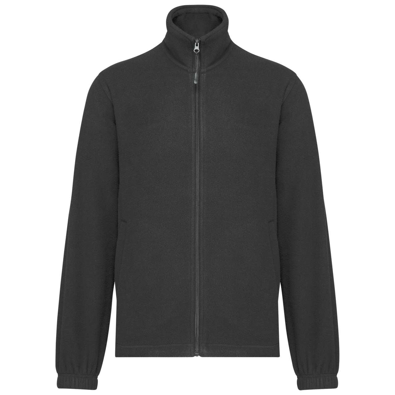 UNISEX MICROFLEECE ELASTICATED JACKET - Dark Grey - colorimageurl