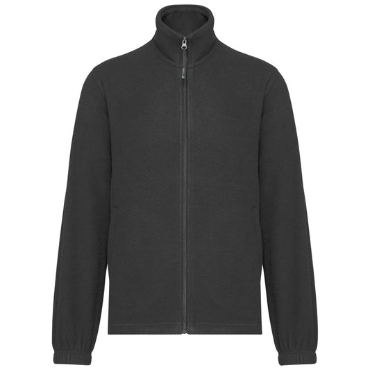 UNISEX MICROFLEECE ELASTICATED JACKET - Dark Grey - colorimageurl