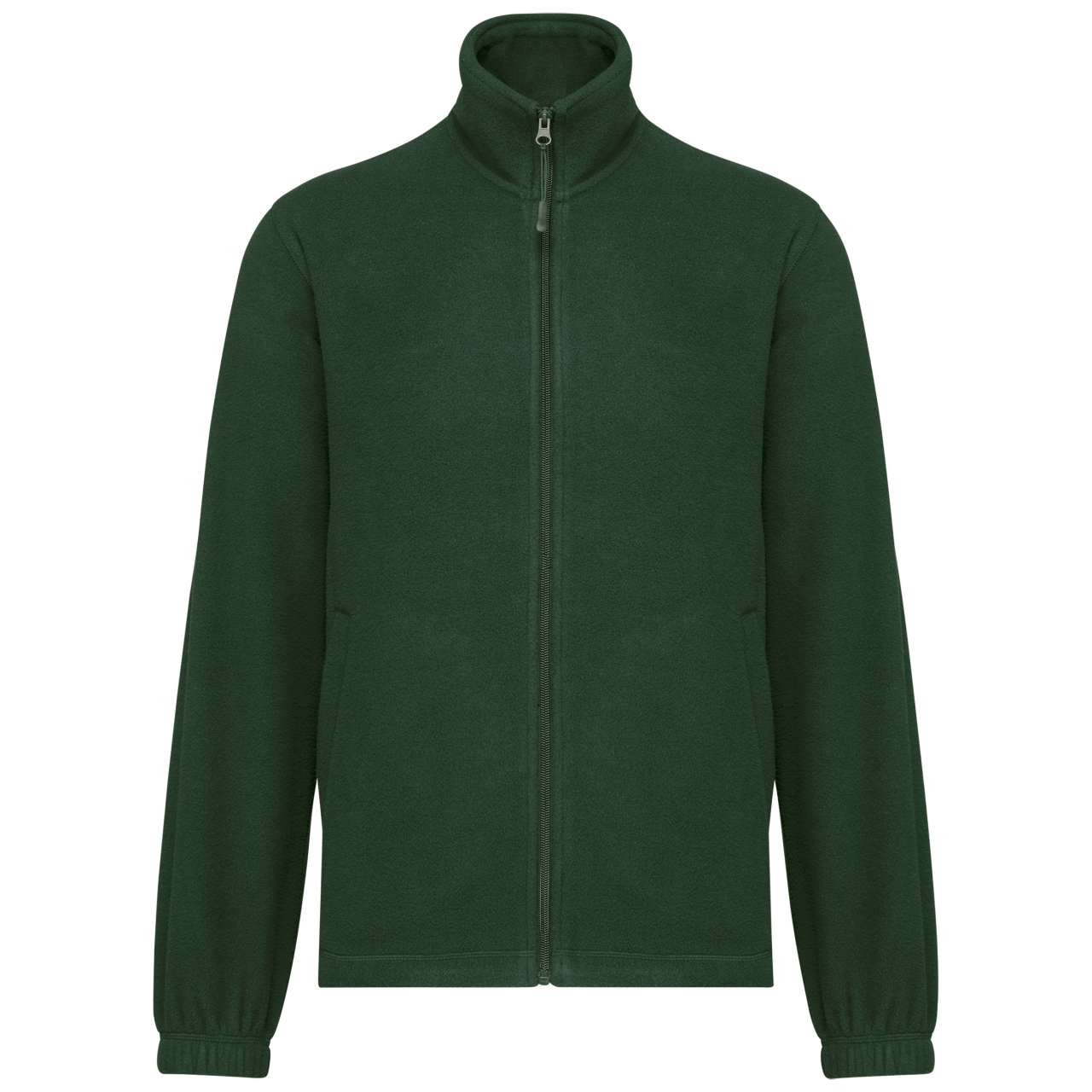 UNISEX MICROFLEECE ELASTICATED JACKET - Forest Green - colorimageurl