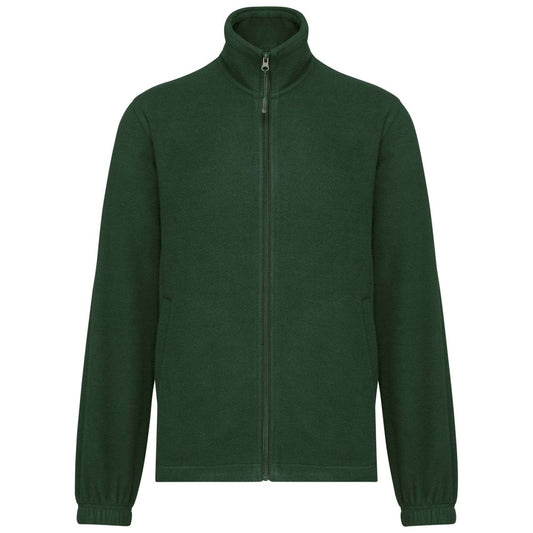 UNISEX MICROFLEECE ELASTICATED JACKET - Forest Green - colorimageurl