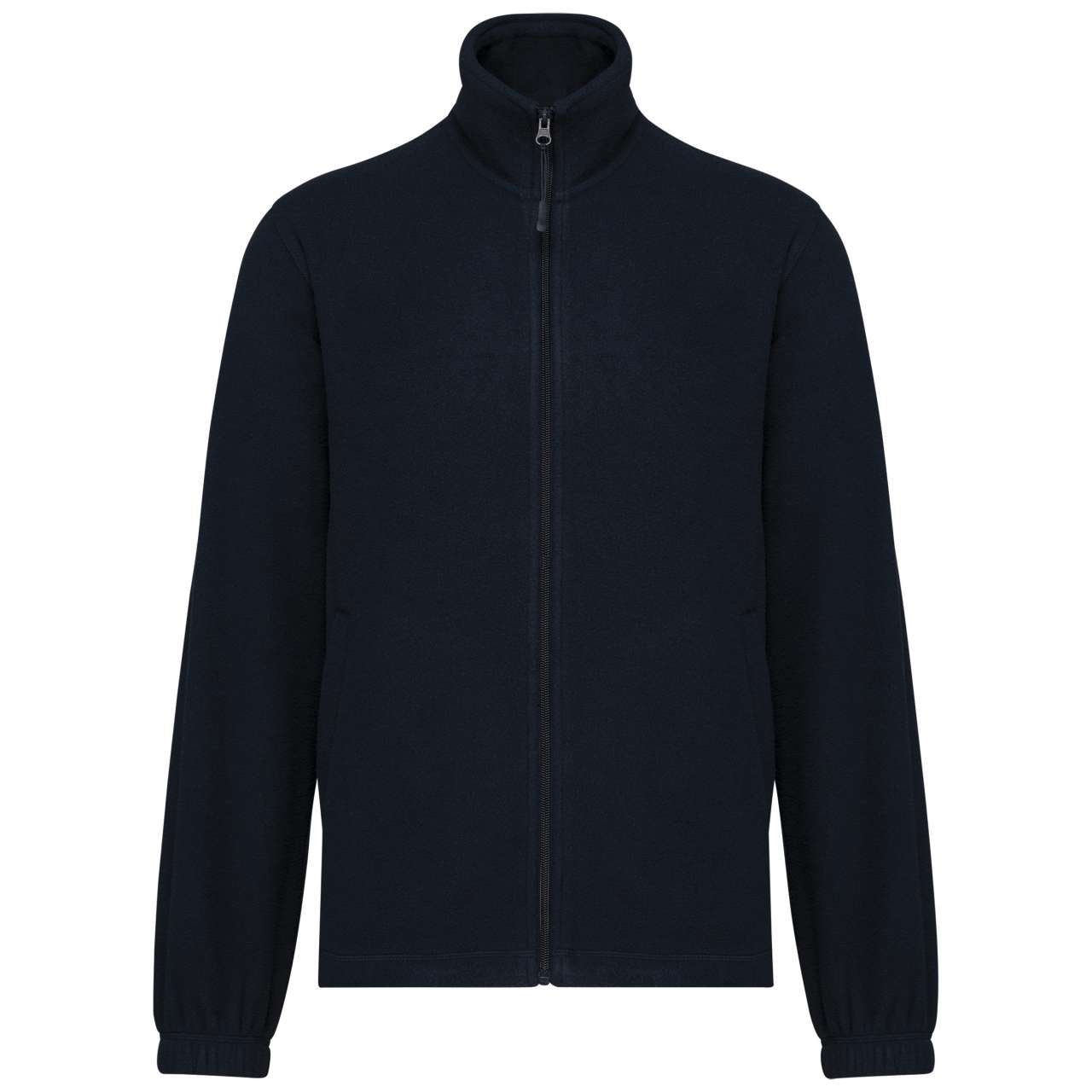 UNISEX MICROFLEECE ELASTICATED JACKET - Navy - colorimageurl