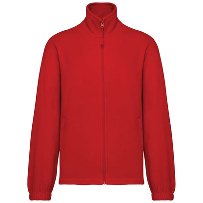 UNISEX MICROFLEECE ELASTICATED JACKET - Red - colorimageurl