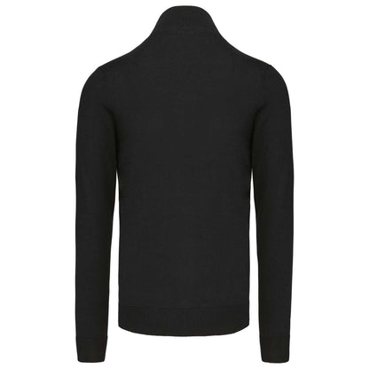 MEN'S FULL ZIP CARDIGAN - Black - Additional